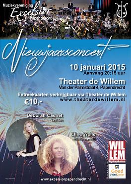 EXCELSIOR PAPENDRECHT GEEFT NIEUWJAARSCONCERT IN DE WILLEM
