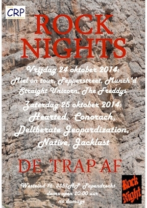 SECTIE MUZIEK ORGANISEERT ROCKNIGHT OP 24 EN 25 OKTOBER