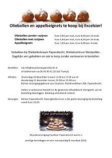 OLIEBOLLEN EN APPELBEIGNETS VAN ECHTE BAKKER BIJ EXCELSIOR PAPENDRECHT