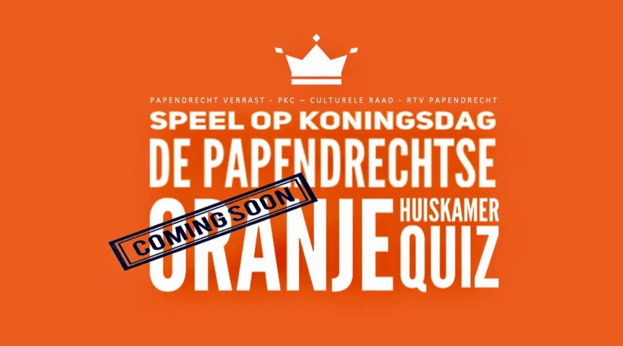 Oranje Huiskamer Quiz op 27 april